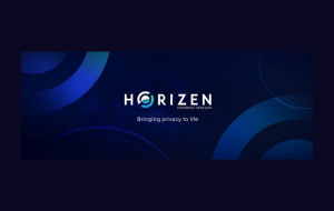 Horizen logo and tagline.