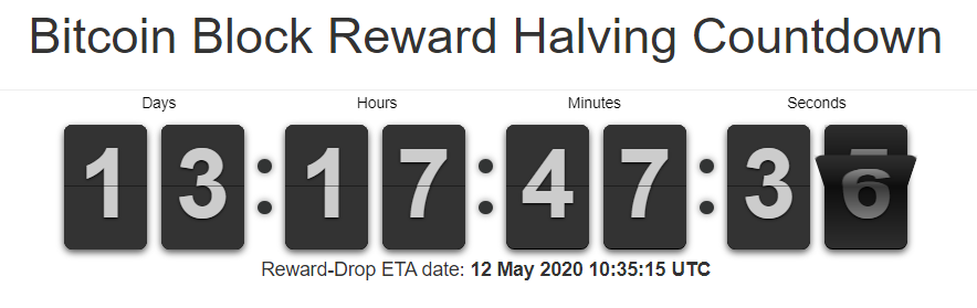 Halving countdown