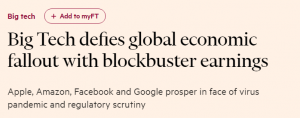Big tech defies global economic fallout