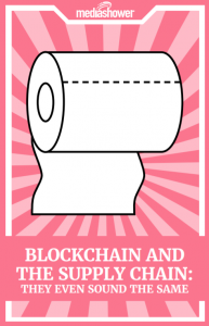 Blockchain supply chain ebook cover.
