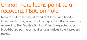 China more loans point to recovery article.
