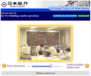 Virtual tour of bank.