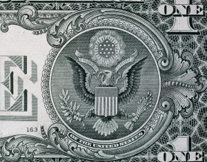 Back of a US dollar bill