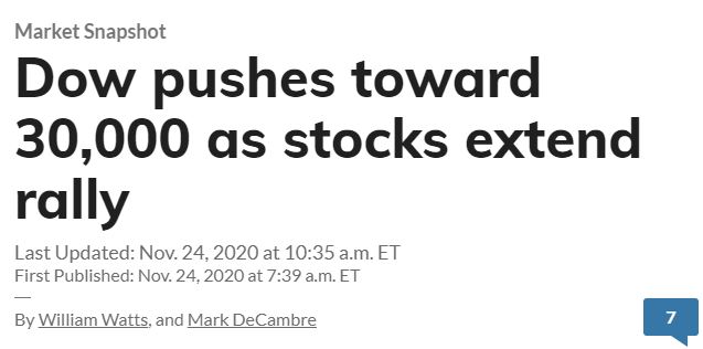 DOW pushes