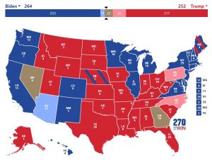 US presidential election map