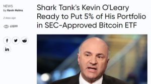 Shark tank's Kevin O'Leary