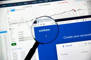 Coinbase create your account page