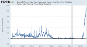 Overnight reverse repurchase agreements