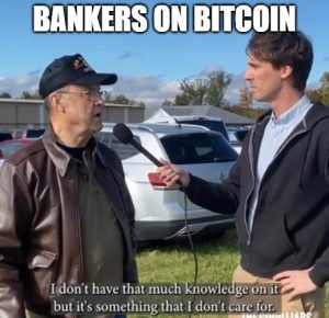 bankers on bitcoin meme